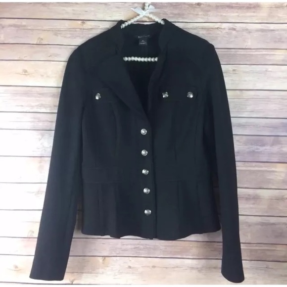 White House Black Market Jackets & Blazers - NWOT WHBM Black Peplum Style Military Jacket